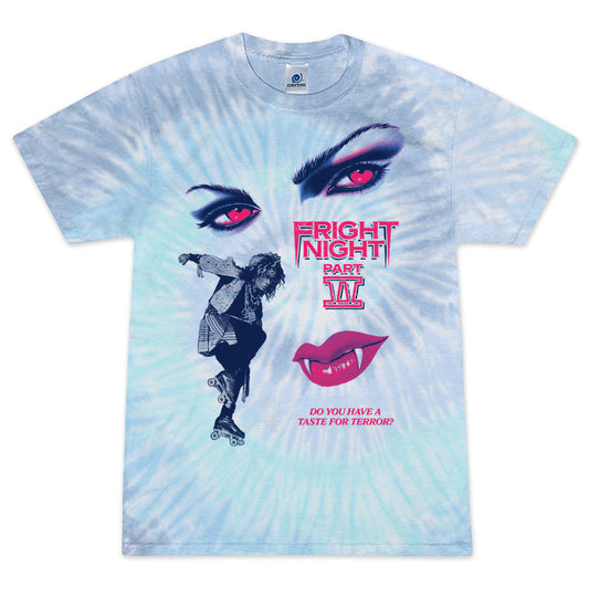 Fright Night Part 2, Peter Vincent, Charlie Brewster, Roller Vampire, 80s, Tie Dye, Horror Shirt