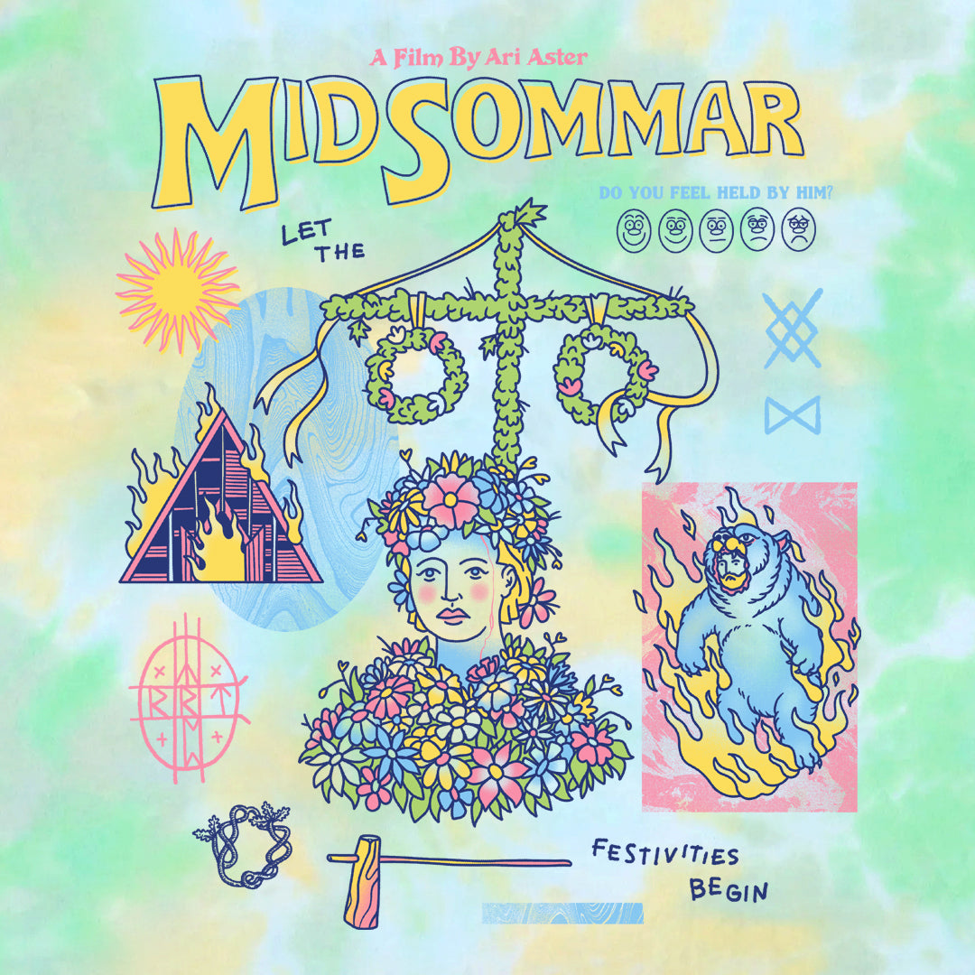 Midsommar Maypole Tiedye