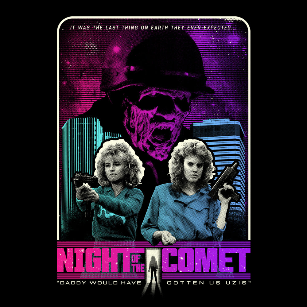Night of the Comet, Long Sleeve, space zombies, end of the word, horror tee, girl power, cool art, 80s