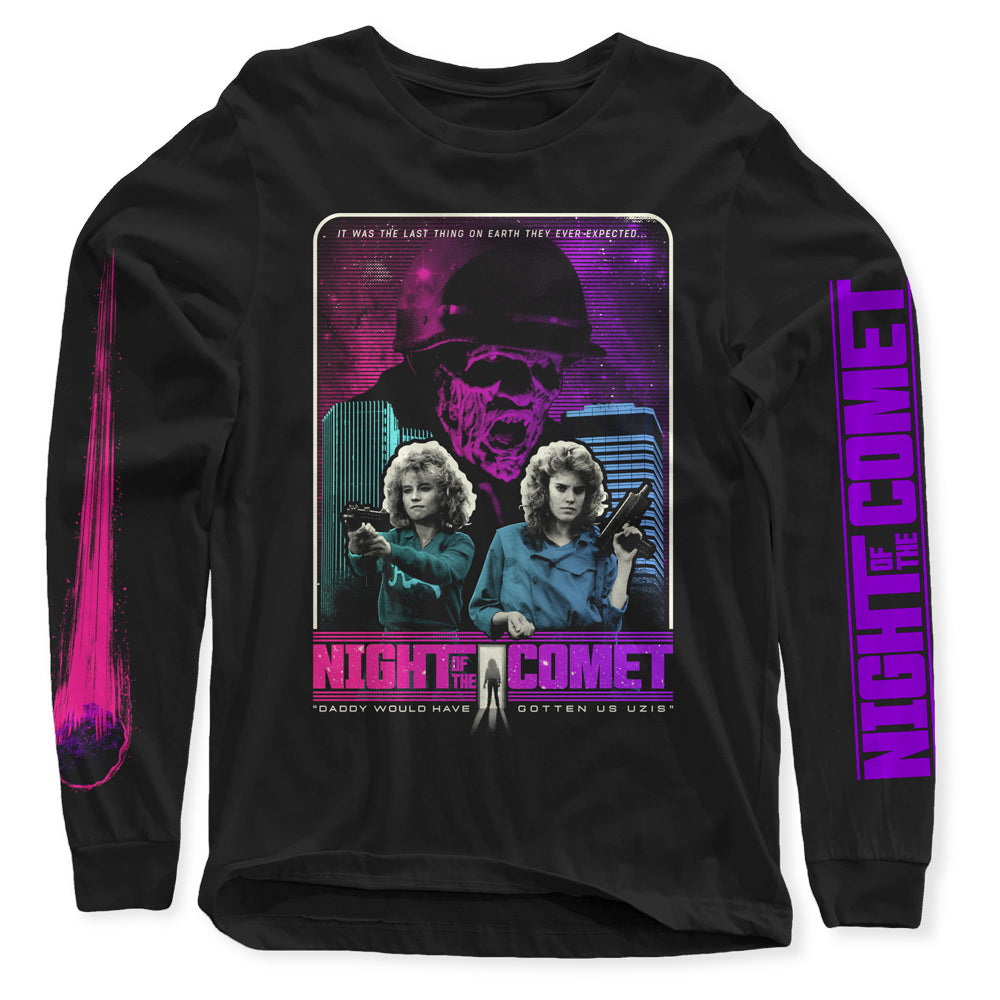 Night of the Comet, Long Sleeve, space zombies, end of the word, horror tee, girl power, cool art, 80s