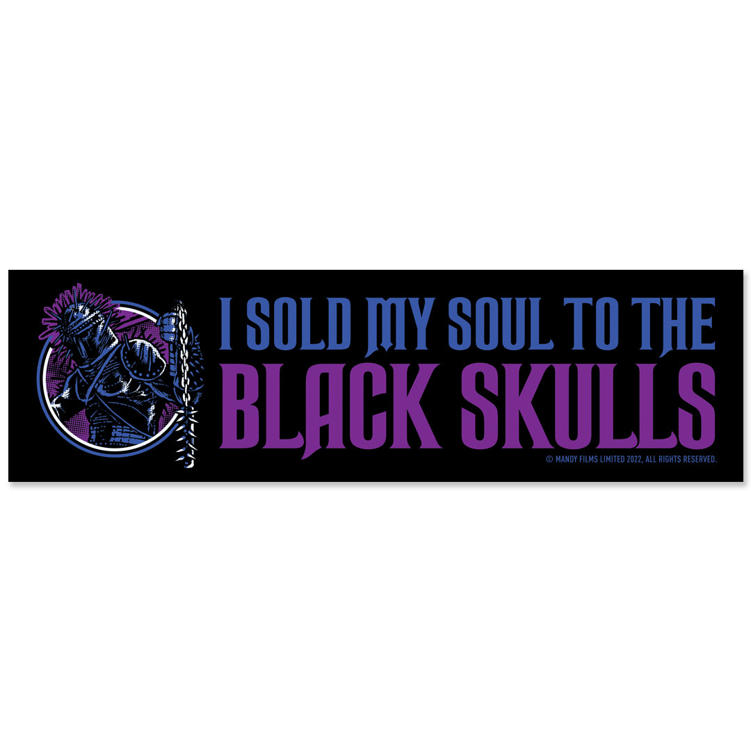 Mandy Black Skulls Bumper Sticker