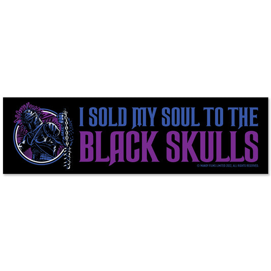 Mandy Black Skulls Bumper Sticker