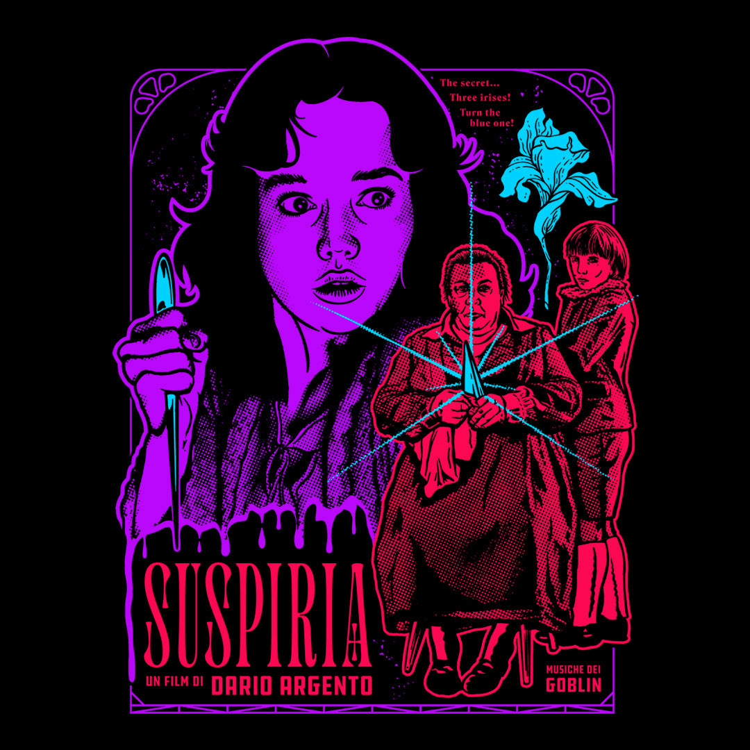 Suspiria Shirt, Dario Argento, Horror Tee, Witches, Italian Horror
